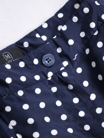 dot 1tuck short pants navy-white