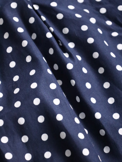 dot 1tuck short pants navy-white