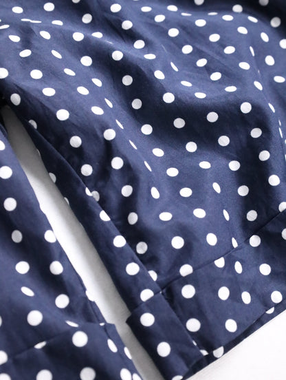 dot 1tuck short pants navy-white
