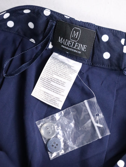 dot 1tuck short pants navy-white