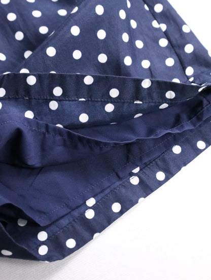 dot 1tuck short pants navy-white