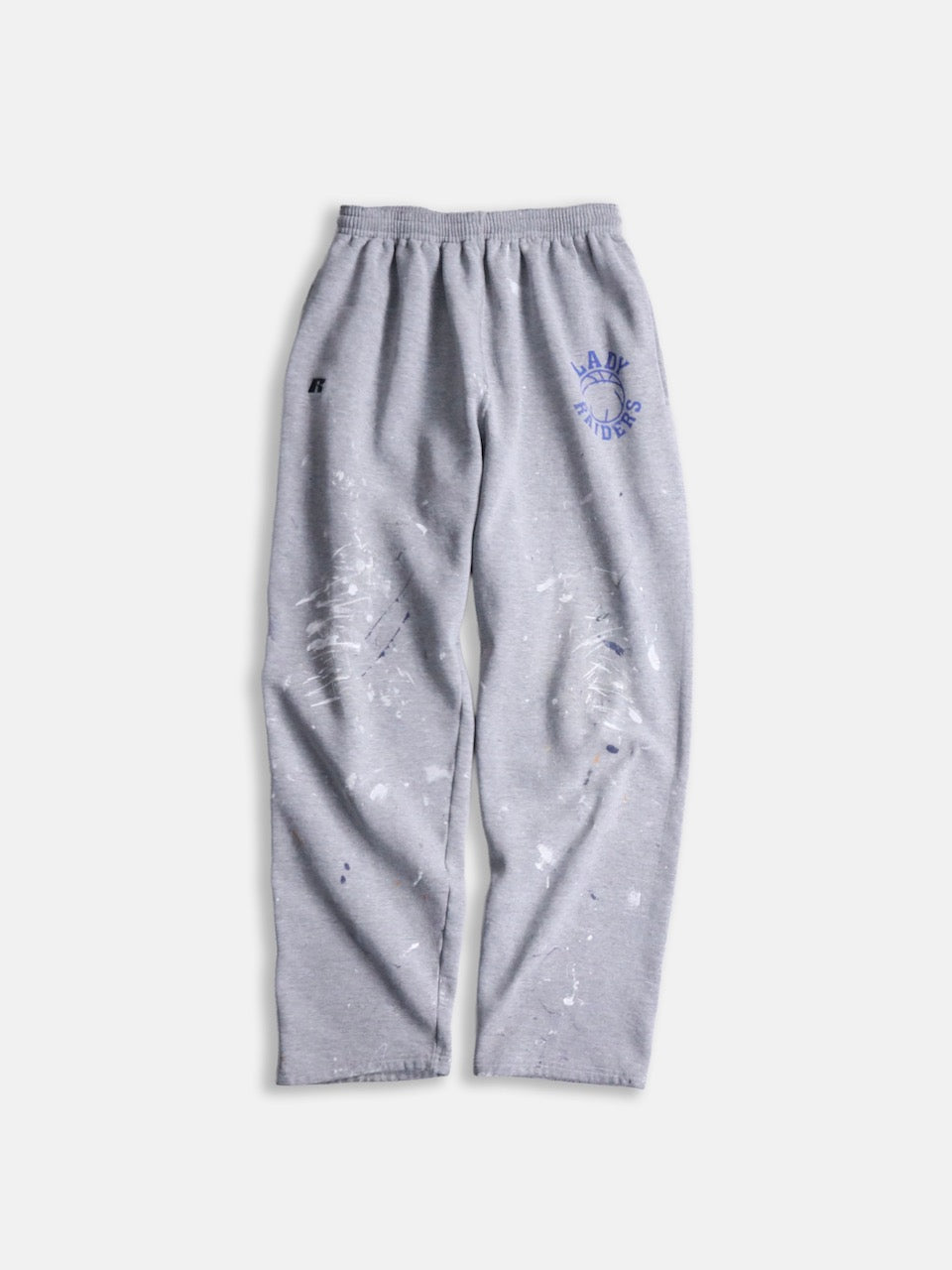 90-00s  RUSSELL painted sweat pants gray