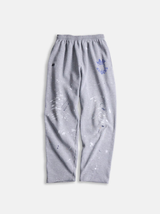 90-00s  RUSSELL painted sweat pants gray