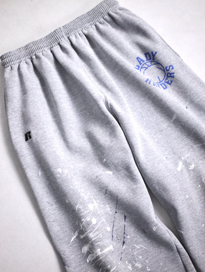 90-00s  RUSSELL painted sweat pants gray