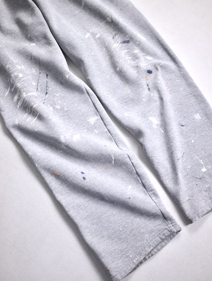 90-00s  RUSSELL painted sweat pants gray