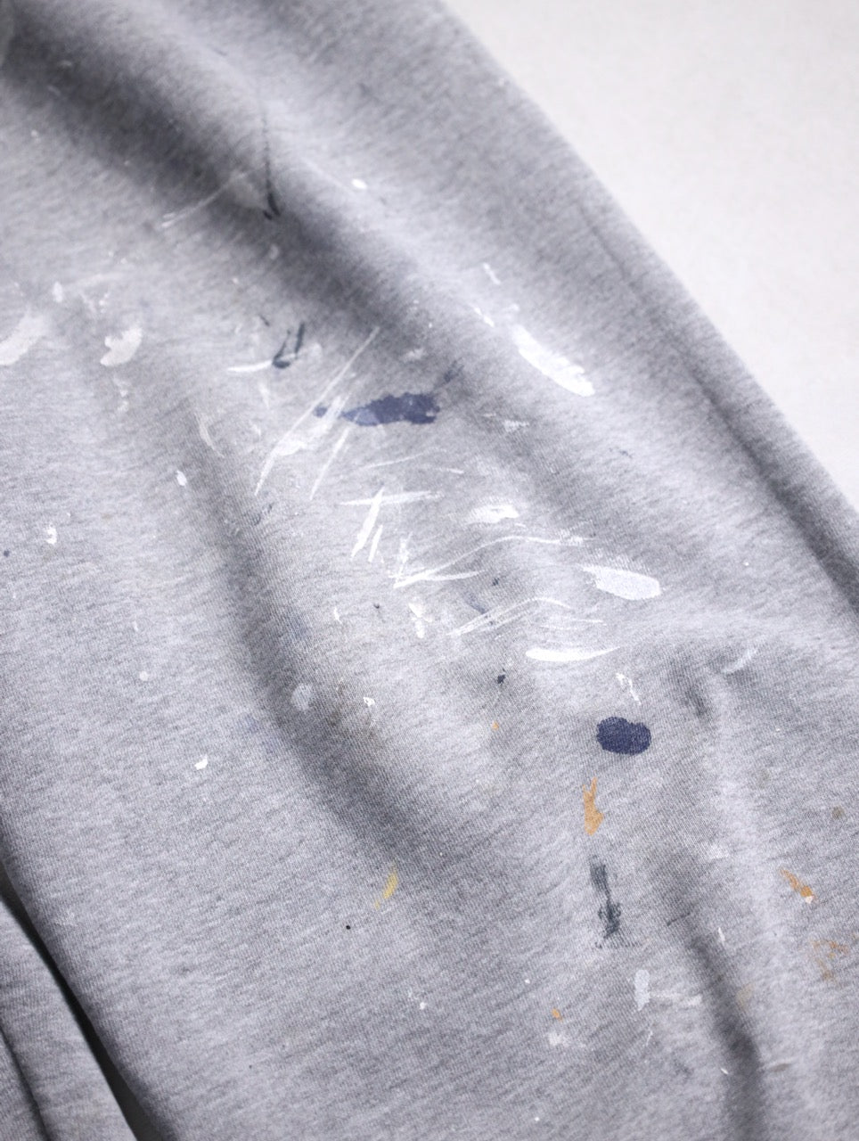 90-00s  RUSSELL painted sweat pants gray
