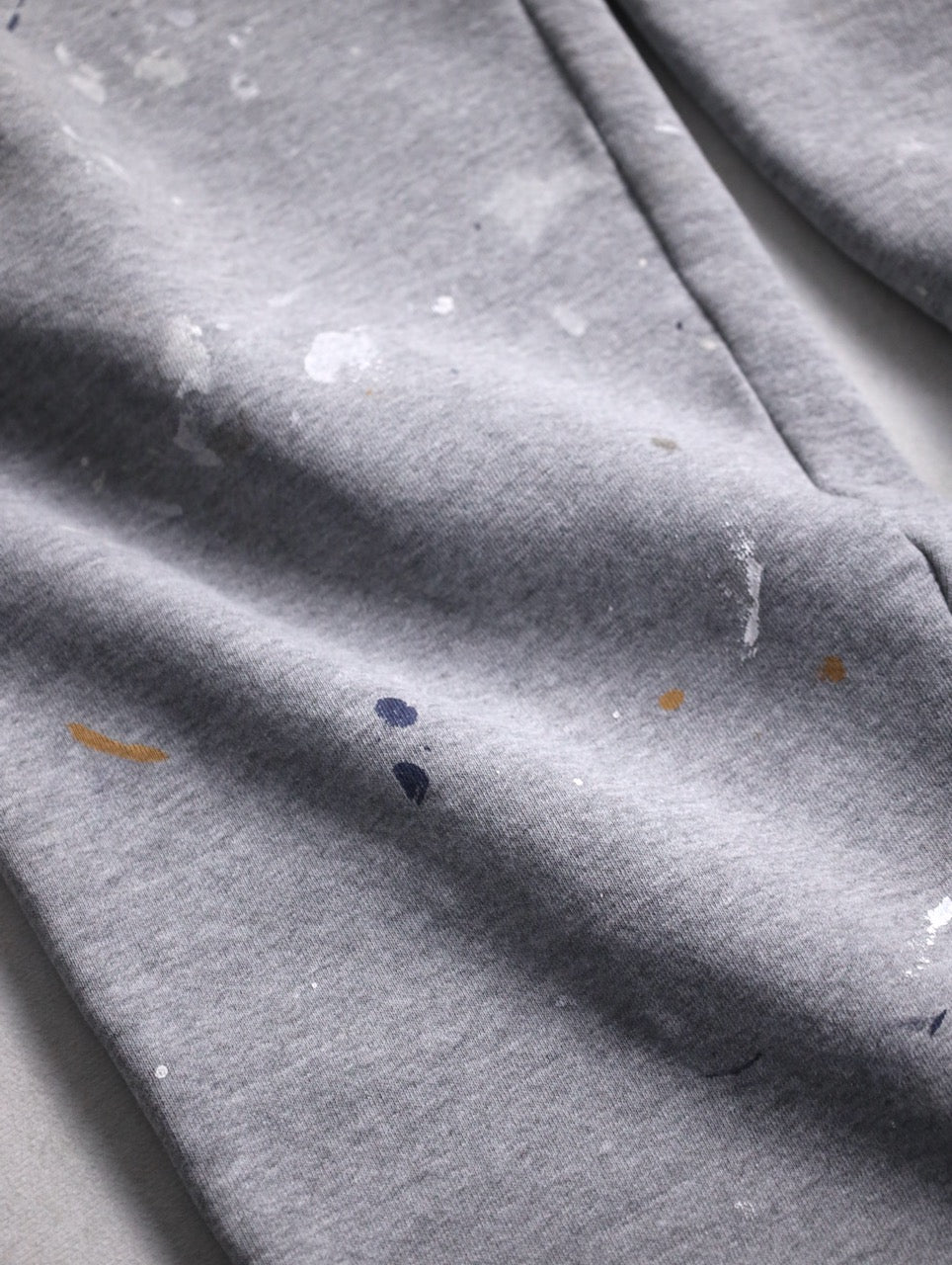 90-00s  RUSSELL painted sweat pants gray