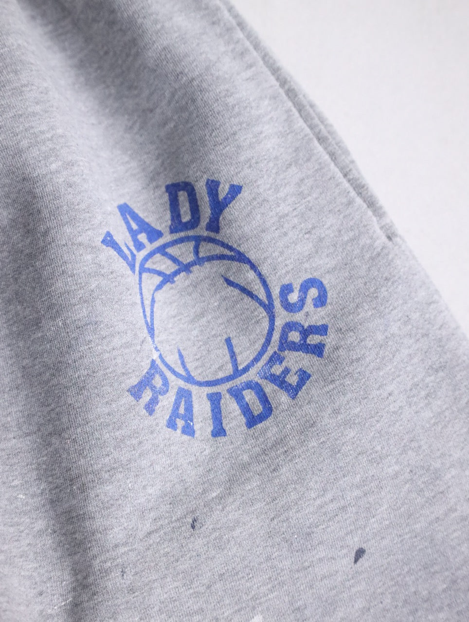 90-00s  RUSSELL painted sweat pants gray