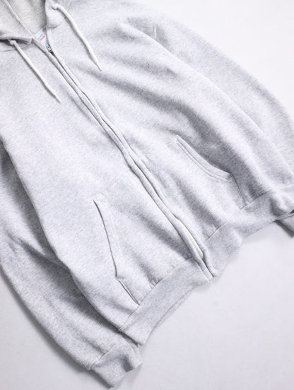 90s Hanes sweat zip hoodie gray