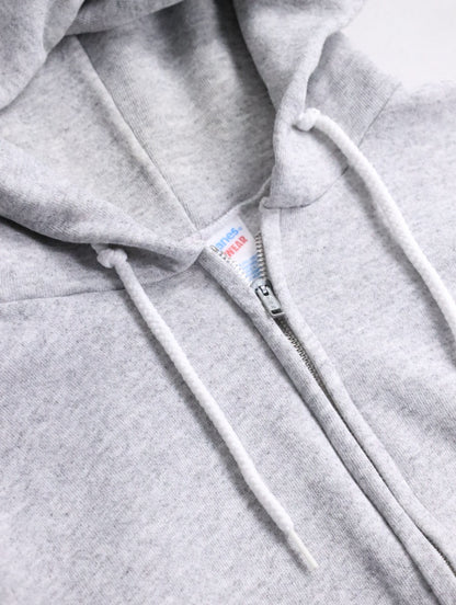 90s Hanes sweat zip hoodie gray