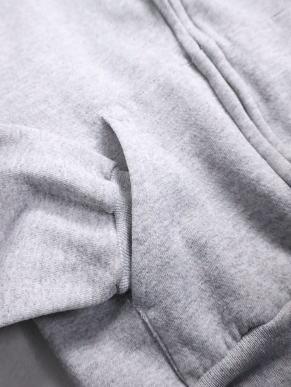 90s Hanes sweat zip hoodie gray