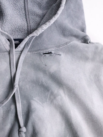KING SIZE over fade hoodie fadegray