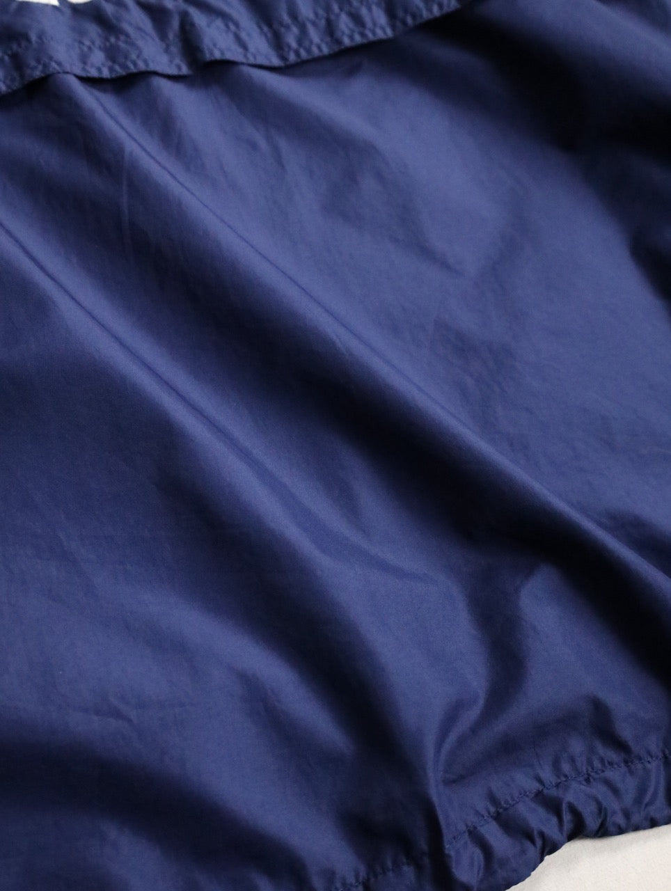 90s ADIDAS nylon touch hooded pull darknavy