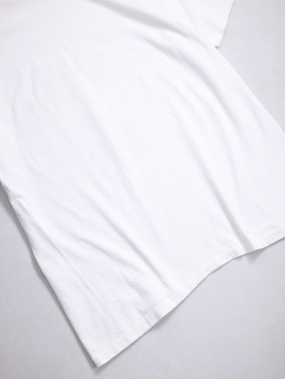 90s cat print tee white