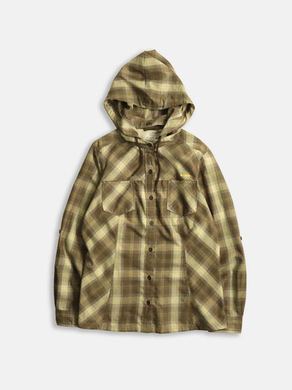 Columbia check shirt hoodie multi