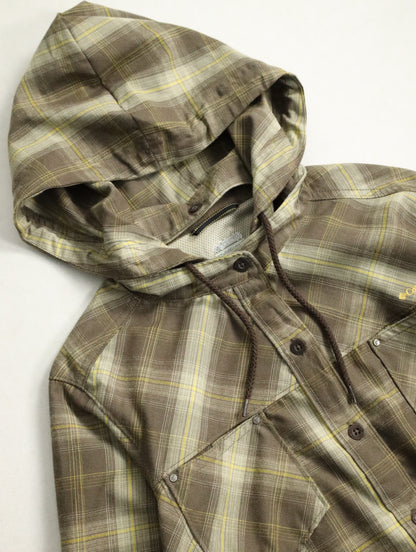 Columbia check shirt hoodie multi