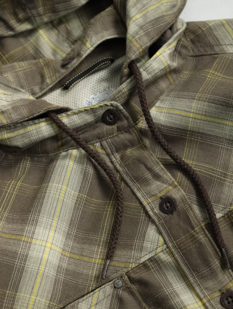 Columbia check shirt hoodie multi