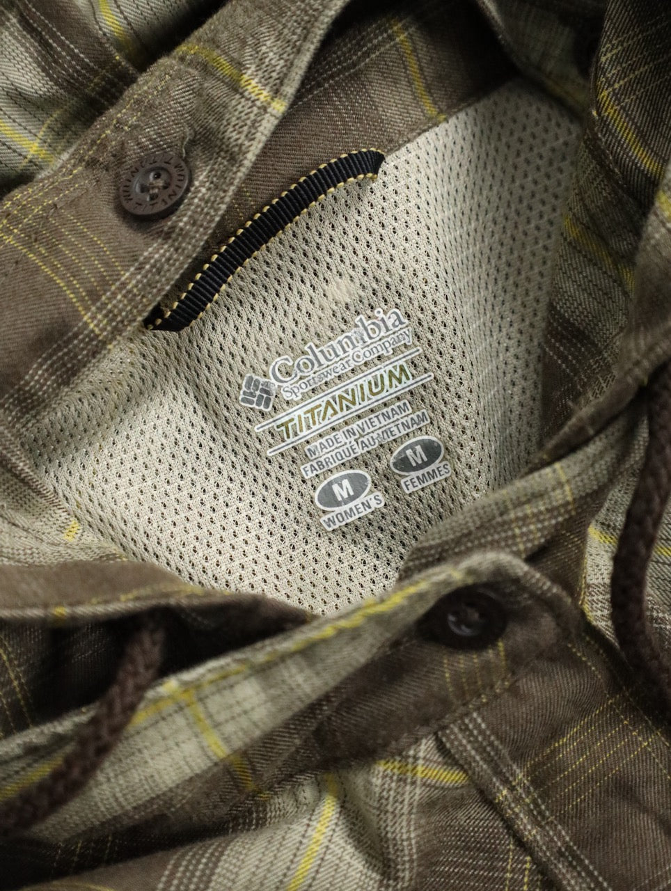 Columbia check shirt hoodie multi