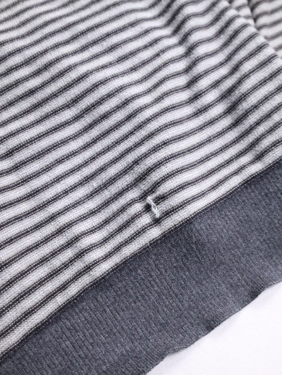 Calvin Klein Jens border cotton cardigan gray-black