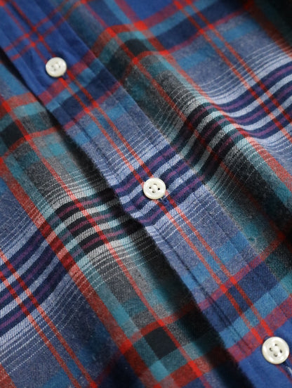 90s Ralph Lauren long checked shirt multi