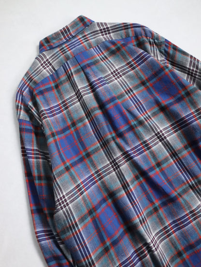 90s Ralph Lauren long checked shirt multi