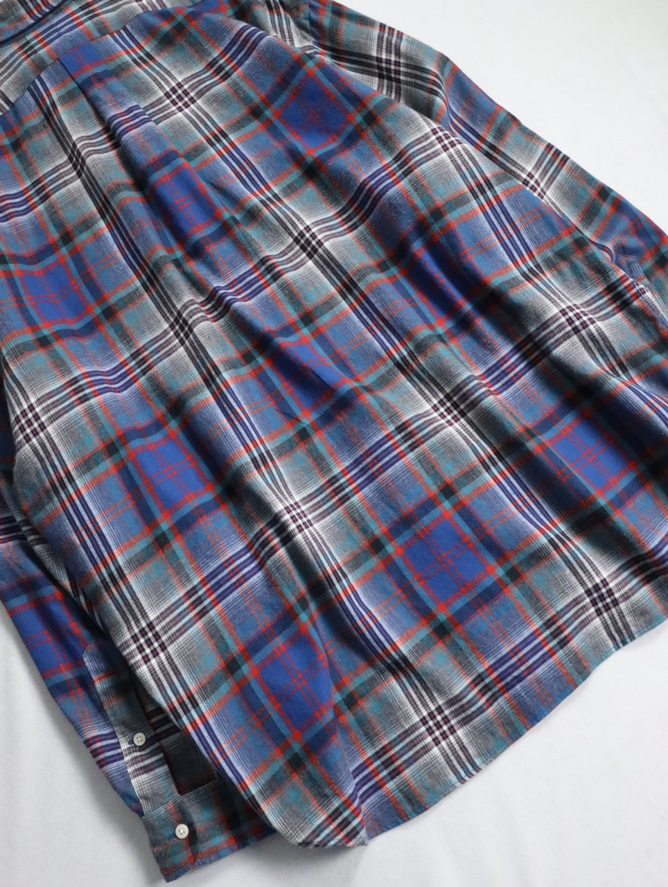 90s Ralph Lauren long checked shirt multi