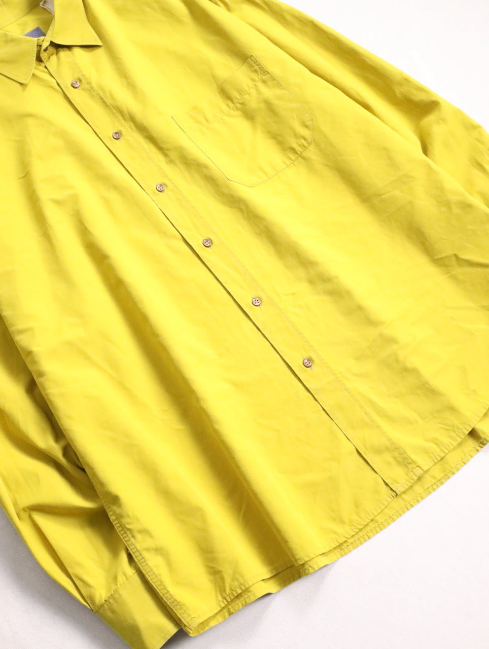 KENZO HOMME nice colored shirt made in france mustard
