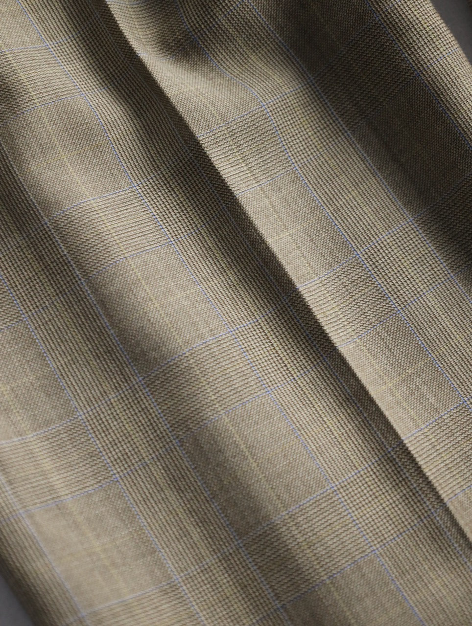 NAUTICA 2tuck check slacks beige-blue