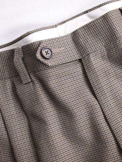 brooks brothers 2tuck stripe slacks black-white