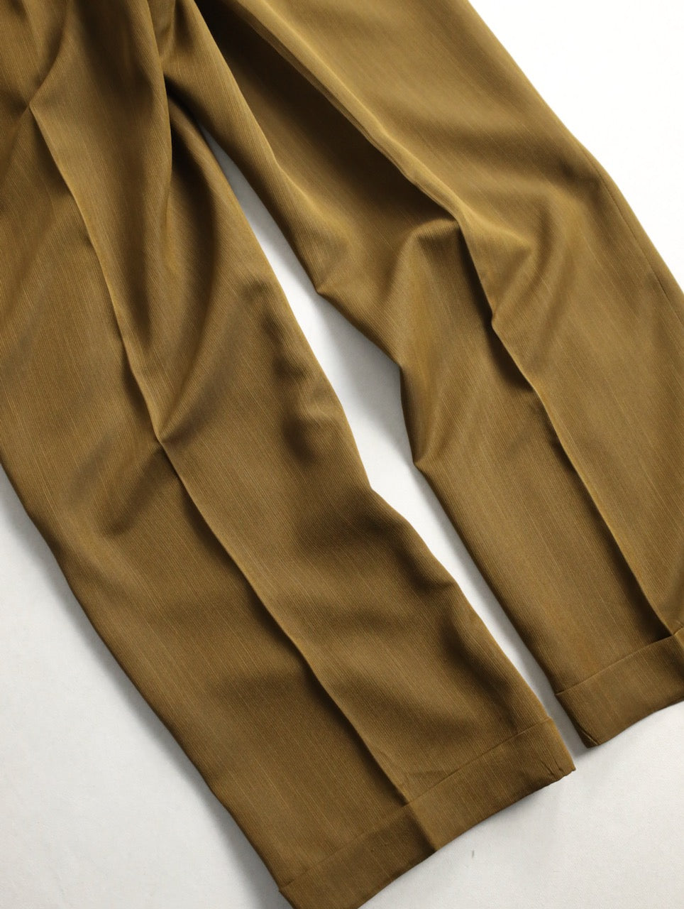 90s 3tuck slacks brown