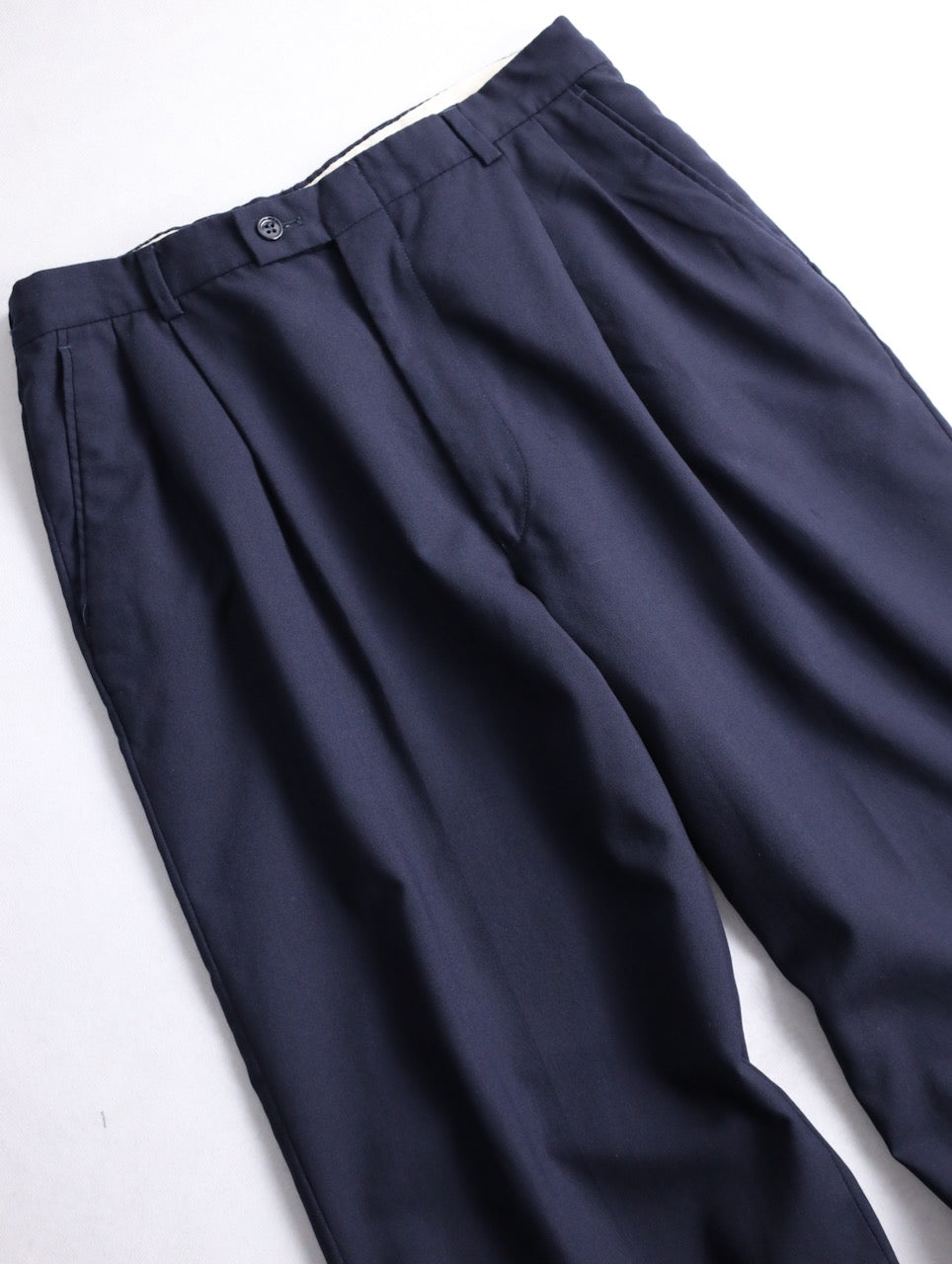 80-90s 2tuck slacks black