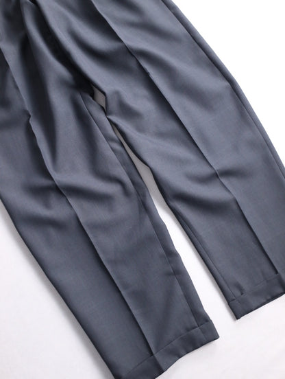 claiborne 2tuck check slacks darkgray