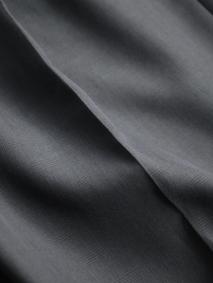 claiborne 2tuck check slacks darkgray