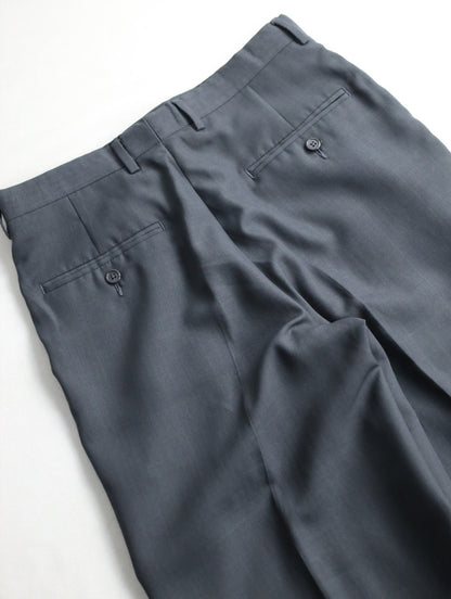 claiborne 2tuck check slacks darkgray