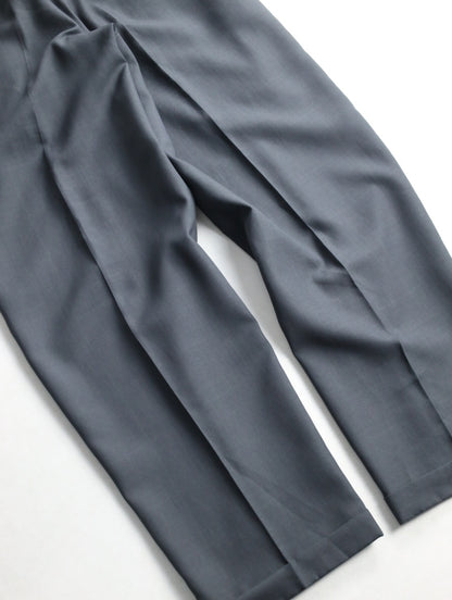 claiborne 2tuck check slacks darkgray