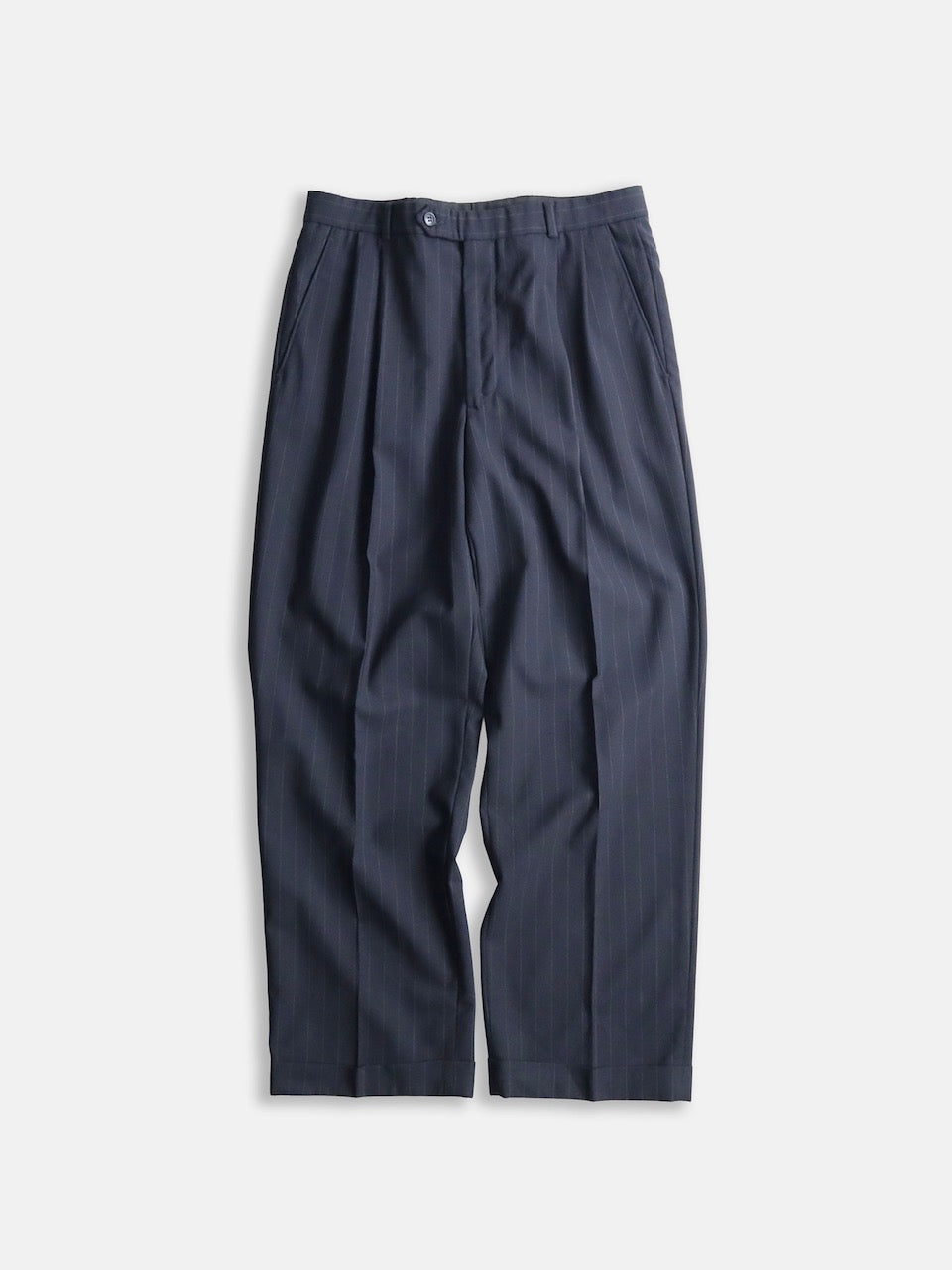 Brooks Brothers 2tuck wool strech slacks black