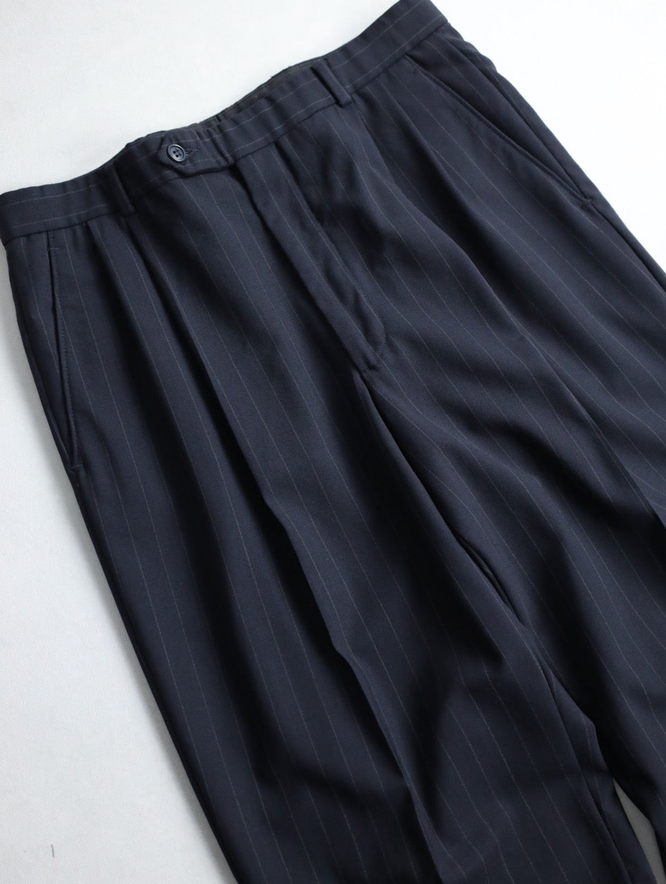 Brooks Brothers 2tuck wool strech slacks black