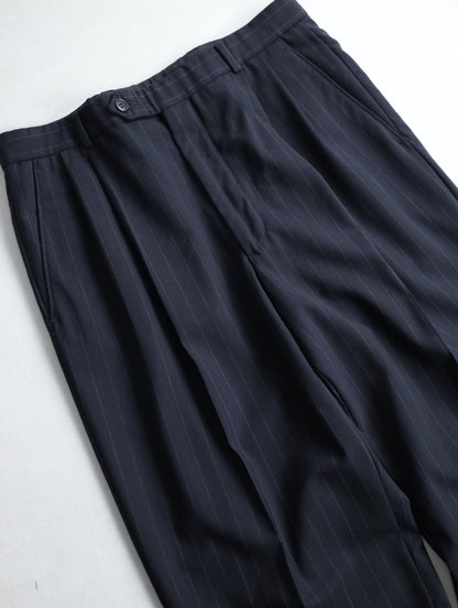Brooks Brothers 2tuck wool strech slacks black