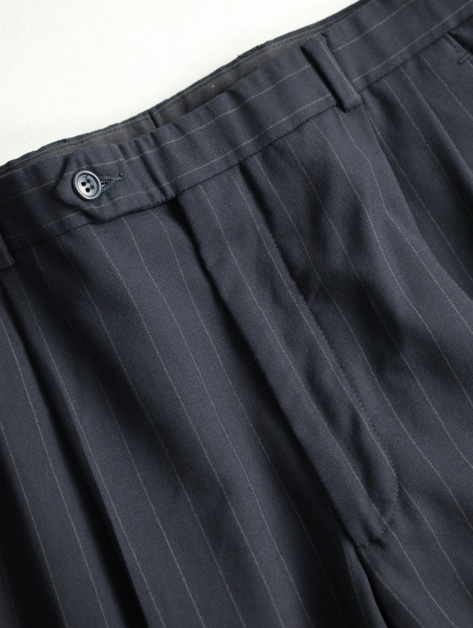 Brooks Brothers 2tuck wool strech slacks black