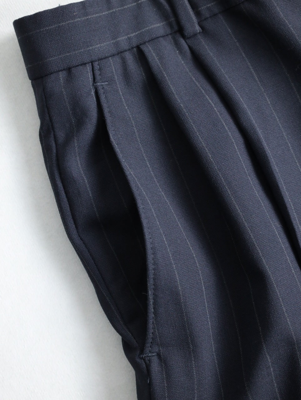 Brooks Brothers 2tuck wool strech slacks black