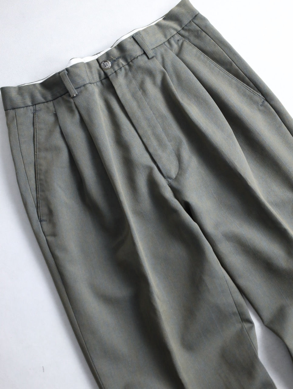 90s metallic 2tuck slacks multi