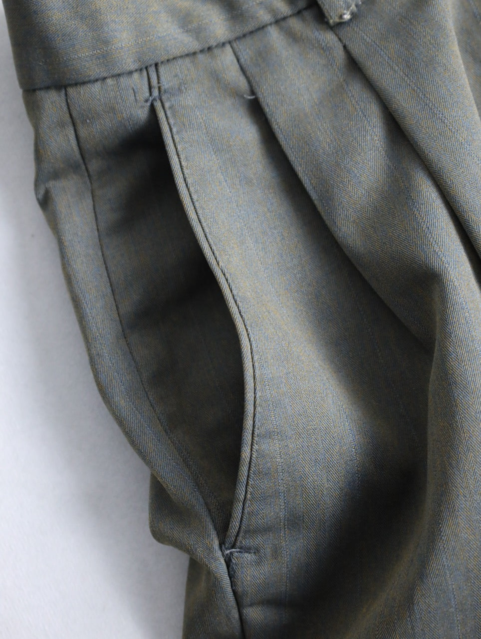 90s metallic 2tuck slacks multi