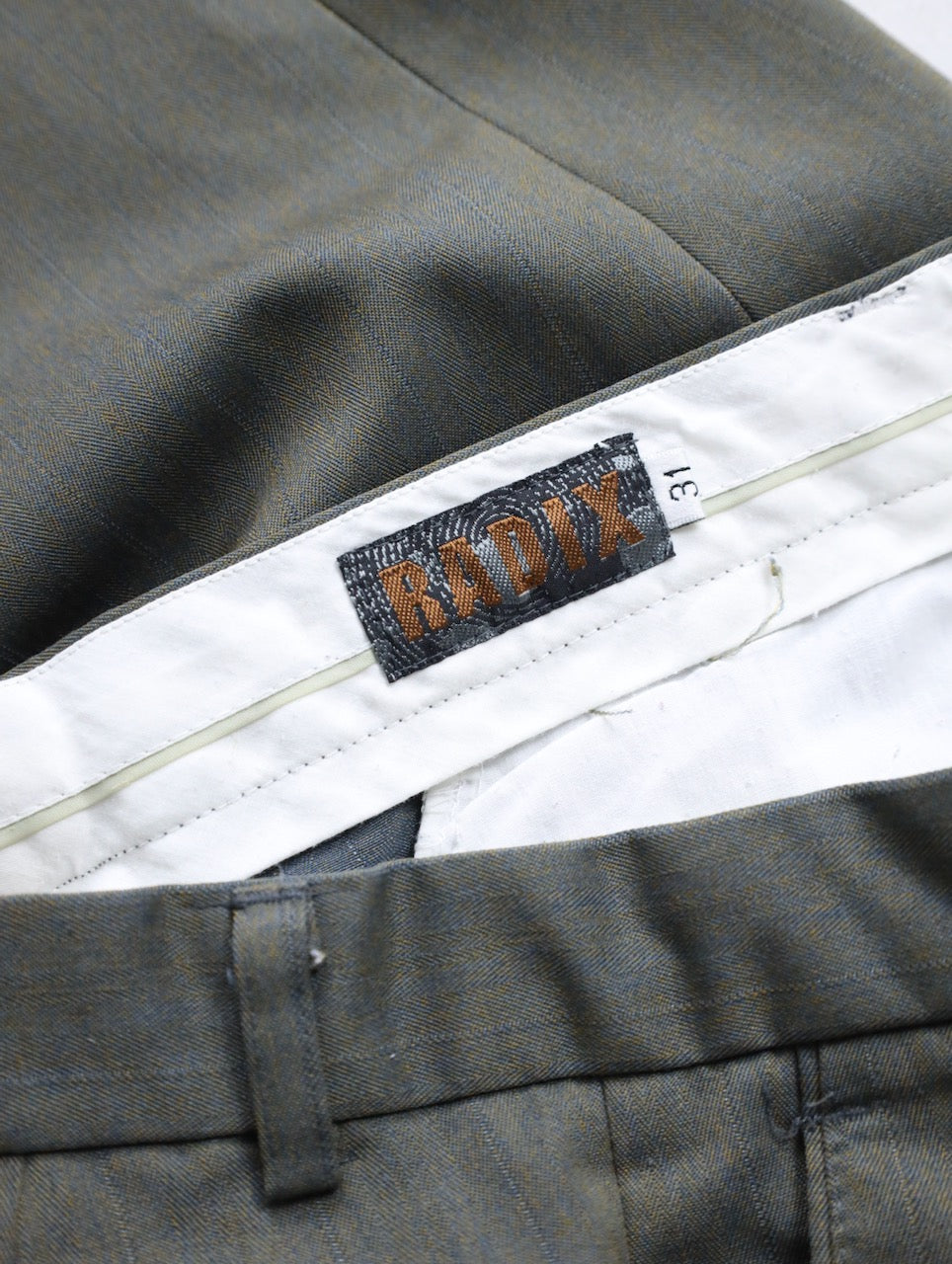 90s metallic 2tuck slacks multi