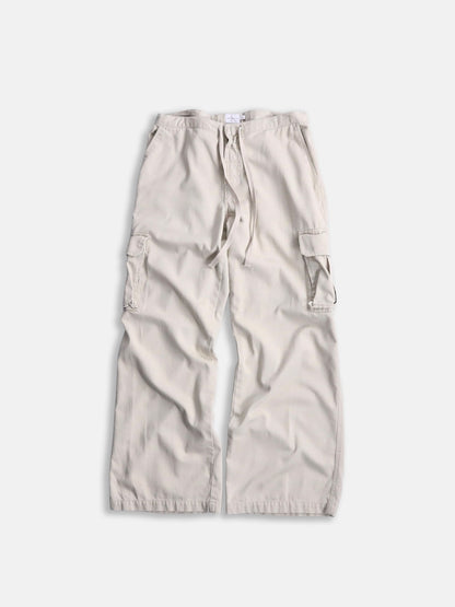 90-00s Calvin Klein cotton wide easy pants lihgtbeige