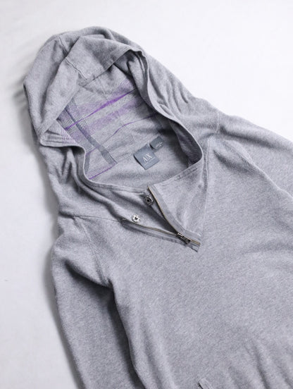ARMANI EXCHANGE cotton hoodie gray