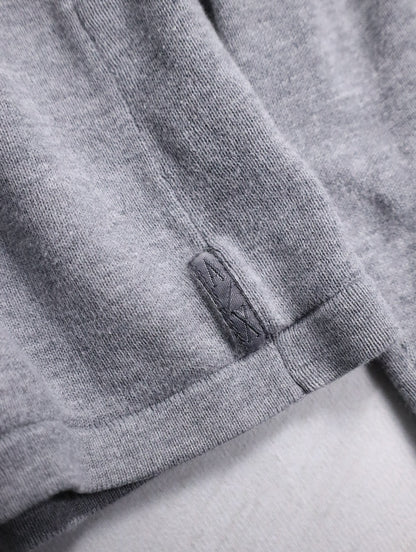 ARMANI EXCHANGE cotton hoodie gray