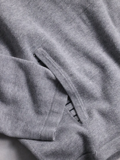 ARMANI EXCHANGE cotton hoodie gray