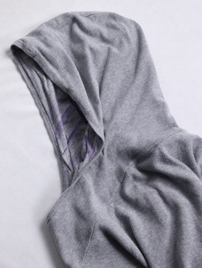 ARMANI EXCHANGE cotton hoodie gray