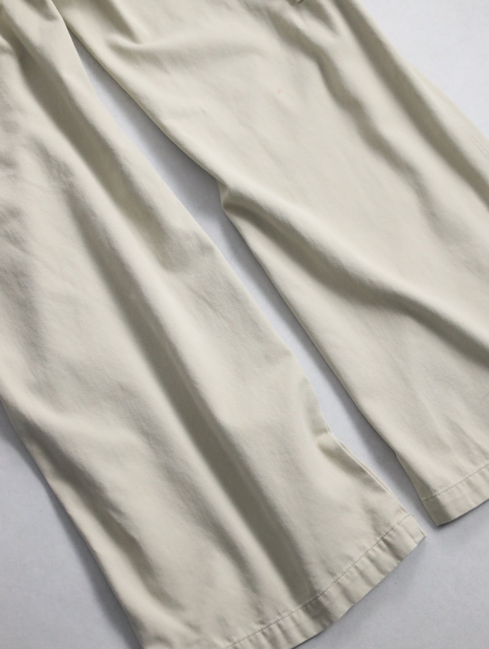 90-00s Calvin Klein cotton wide easy pants lihgtbeige