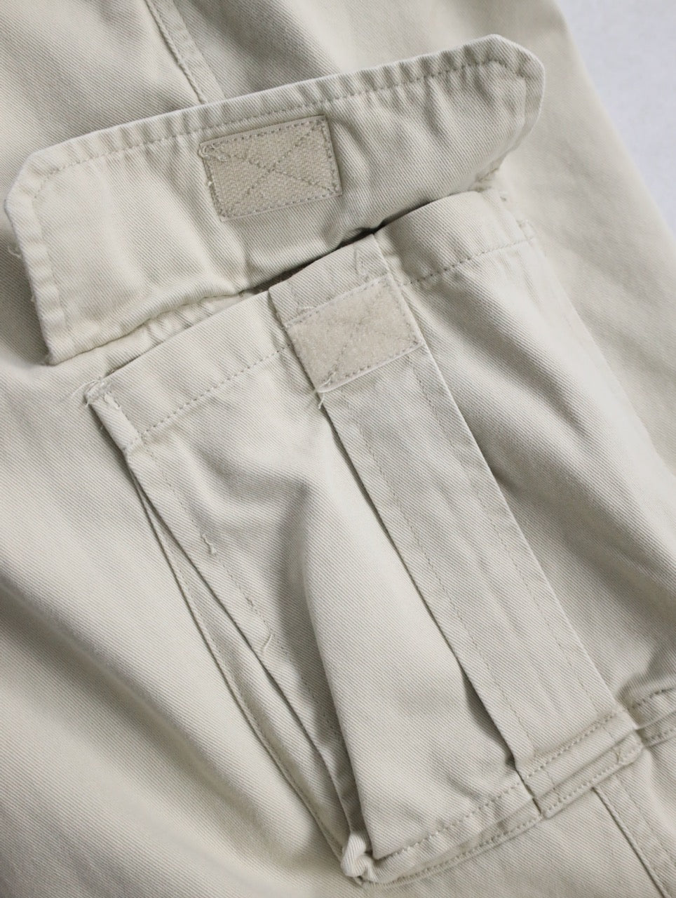 90-00s Calvin Klein cotton wide easy pants lihgtbeige